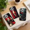 Япония Лицо Демона Самурай Чехол для Телефона Для iPhone 17,16,15,14,13,12,11 Plus,Pro Max,XS,Цветной Посеребренный Внутренний Чехол
