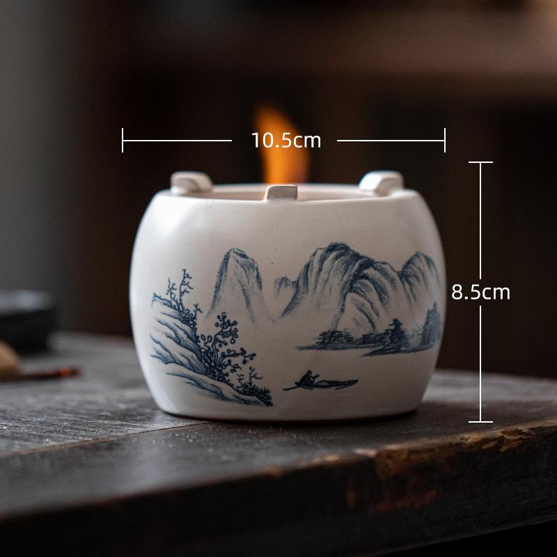 Набор для заваривания чая в духовке, свеча, спиртовка, грелка для чая, винтажный грубый керамический ротанговый чайник