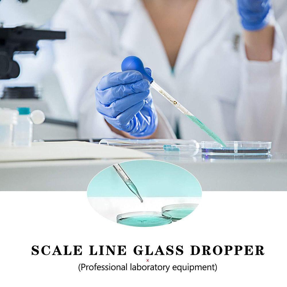 Стеклянные прозрачные пипетки для медицинских препаратов Стеклянная капельница для жидкости Стеклянная капельница Градуированная пипетка для переноса