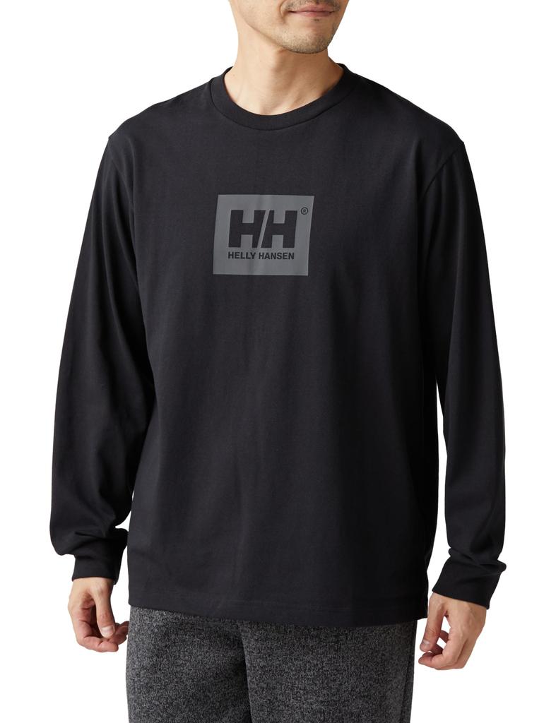 L/S HH Logo Tee Black 2 XL