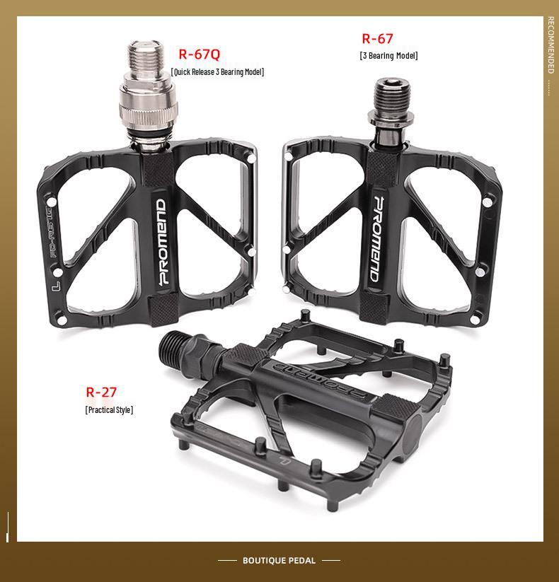 Педали складные быстросъемные из алюминиевого сплава с подшипниками для шоссейных велосипедов