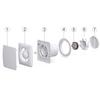 4/6 Inch High Speed Exhaust Fan Toilet Kitchen Bathroom Hanging Wall Window Glass Small Ventilator Extractor Exhaust Fans