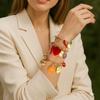 Трендовый легкий люкс высококлассный дизайнерский многослойный сплав подсолнечник геометрический жемчужный подвеска женский браслет