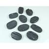 440Cts. Natural Black Tourmaline Oval Cabochon Loose Gemstone 10 Pcs Lot C-3838