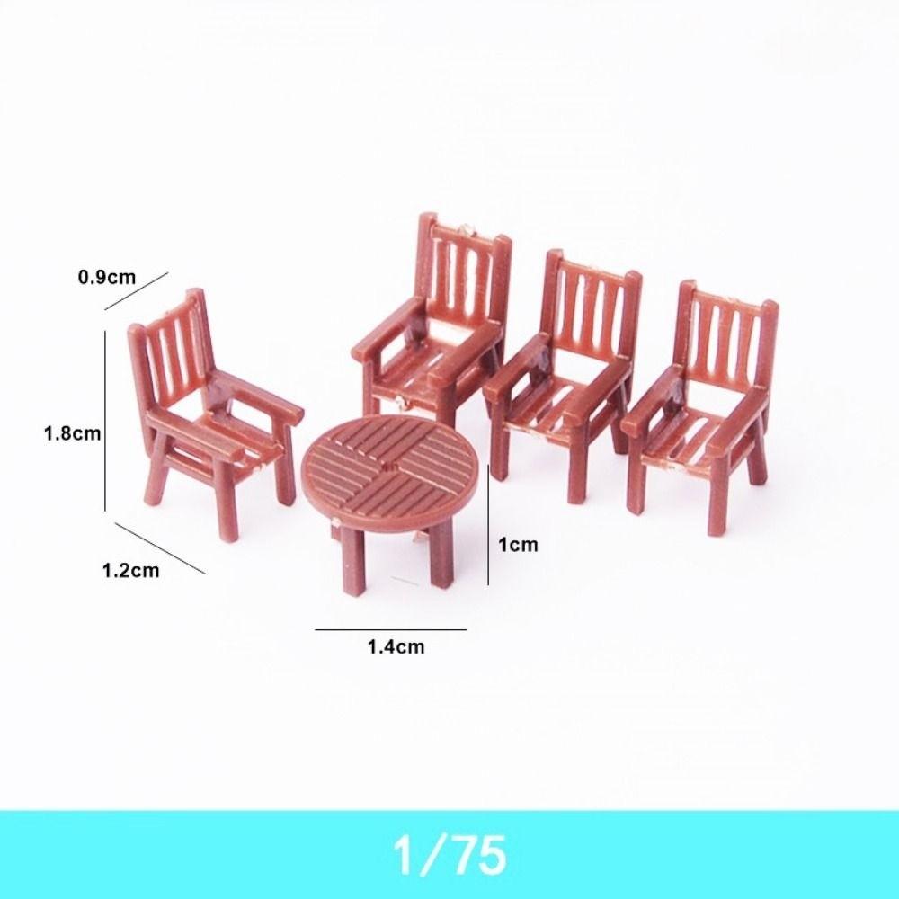 1Set Mini 1:30/1:50/1:75 Scale Indoor House Materials Sand Table Landscape Chairs New Layout Kits