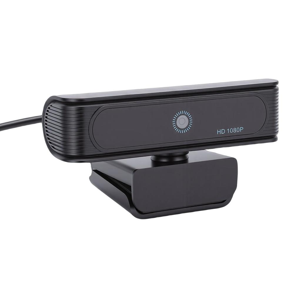 FHD 1080p Facial Recognition Webcam 2MP 30FPS Fixed Focus USB Webcam Built in Mic Support for Windows 11 10 Desktop