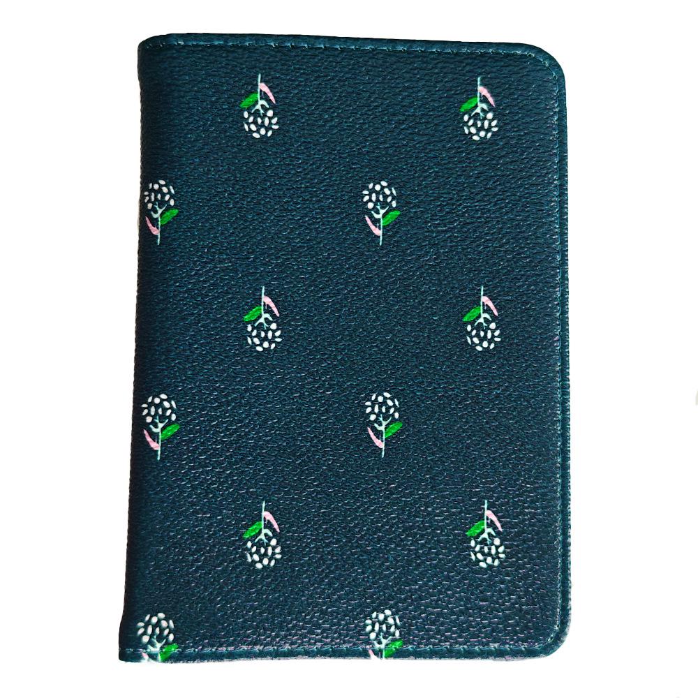 Stylish PU Leather Passport and Card Holder - Compact Travel Document Bag