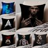 Сырой латиноамериканский рэпер A-Anuel Aa Наволочка для декоративной подушки Скрытая пуговица Прочная полиэстеровая наволочка для подушки на стул