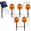 Садовые светильники в виде тыквы-скелета на солнечной батарее - Водонепроницаемый уличный декор