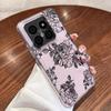 Черный Чехол с Цветочным Узором для Xiaomi Redmi Note 15 Pro 4G Funda Redmi Note 14 13 Pro 5G Прозрачный Мягкий Силиконовый Чехол TPU