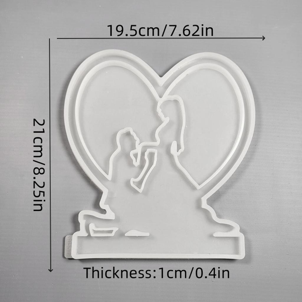 Силиконовые формы для украшений, силиконовые формы для подсвечников, формы для предложений, легко извлекаемые формы, формы для подставок для помолвочных свечей