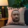 Знаменитая наволочка G-George F-Floyd, Наволочка от пылевых клещей, Невидимая молния, Шелковистая коротковорсовая наволочка для подушки дивана