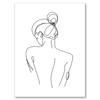 Sexy Female Body Art Poster Print Naked Nude Canvas Line Drawing Prints Abstract Woman Wall Art Painting Pictures Bedroom Decor
