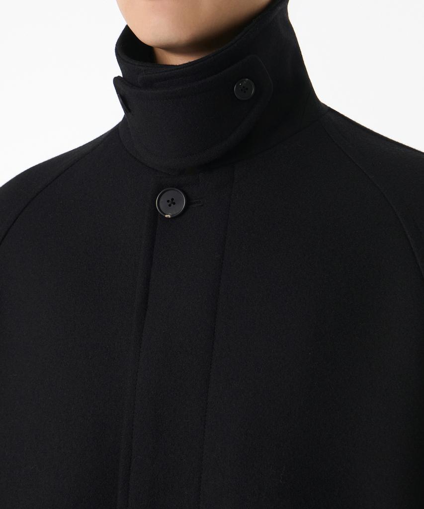 Musinsa Standard Fortex Felt Oversized Balmacaan Coat [Black]