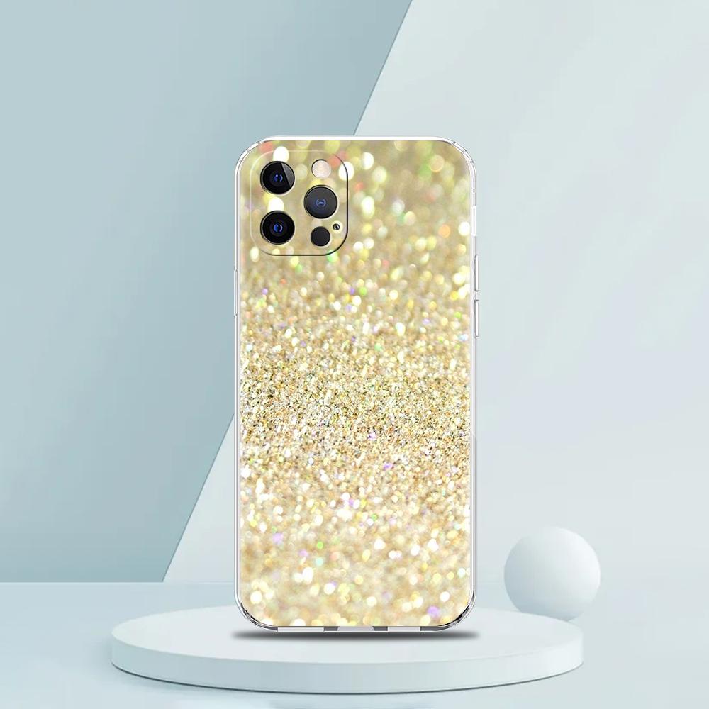 Розовый блестящий мягкий прозрачный чехол для телефона для iPhone 16 15 14 13 12 11 Pro Max XR 8 7 Plus XS Max Ударопрочный корпус Fundas