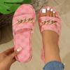 Модные женские тапочки Тренд 2025 Новые летние плоские роскошные сандалии Уличная пляжная дизайнерская обувь Женские сексуальные тапочки Большие размеры Шлепанцы Женские