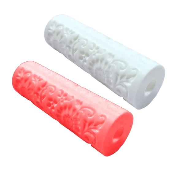 1/2 шт. Текстурный валик 3D-печать материал PLA гладкая отделка малярный валик узор цветочной лозы декоративный инструмент для рисования