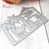 Christmas Camel Tree Metal Cutting Dies Scrapbooking Paper Card Emboss Stencil