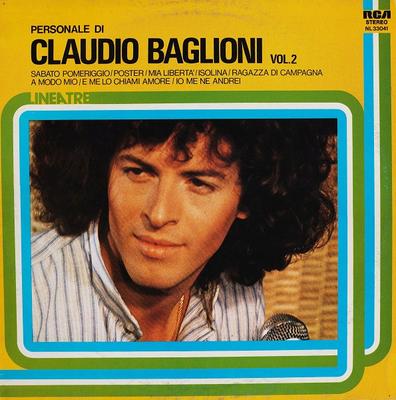 Виниловая пластинка CLAUDIO BAGLIONI Personale Di Claudio Baglioni Vol. NL33041 RCA 1977 Италия Поп Б/у