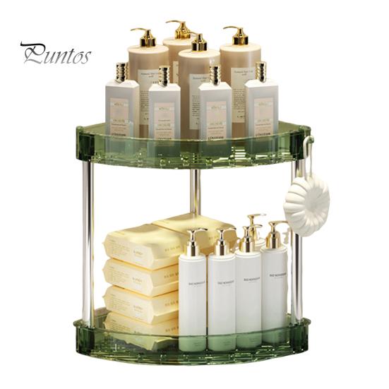 Угловой органайзер для ванной комнаты, стойка для хранения, большая вместимость, 3 уровня, 90 градусов, дизайн, органайзер для косметики, поднос для духов