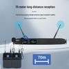 HDCON HT-P220LJ Двойная беспроводная UHF-петличная микрофонная система (Китайская версия)