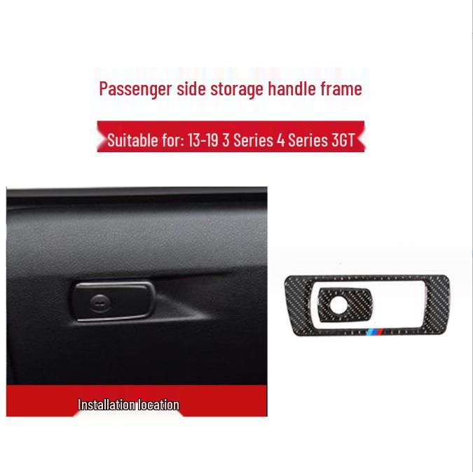 Модификация интерьера BMW 3 серии 320Li из углеродного волокна для F30: Декоративные накладки на панель КПП и воздуховоды центральной консоли.