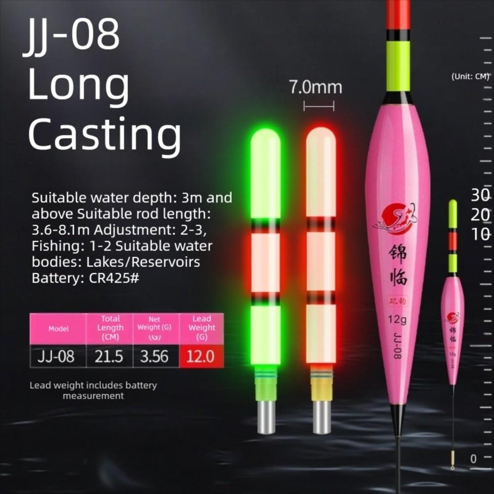 2pcs Gravity-Sensing Electronic Fishing Float LED Light Color-Changing Fishing Float  Night Fishing