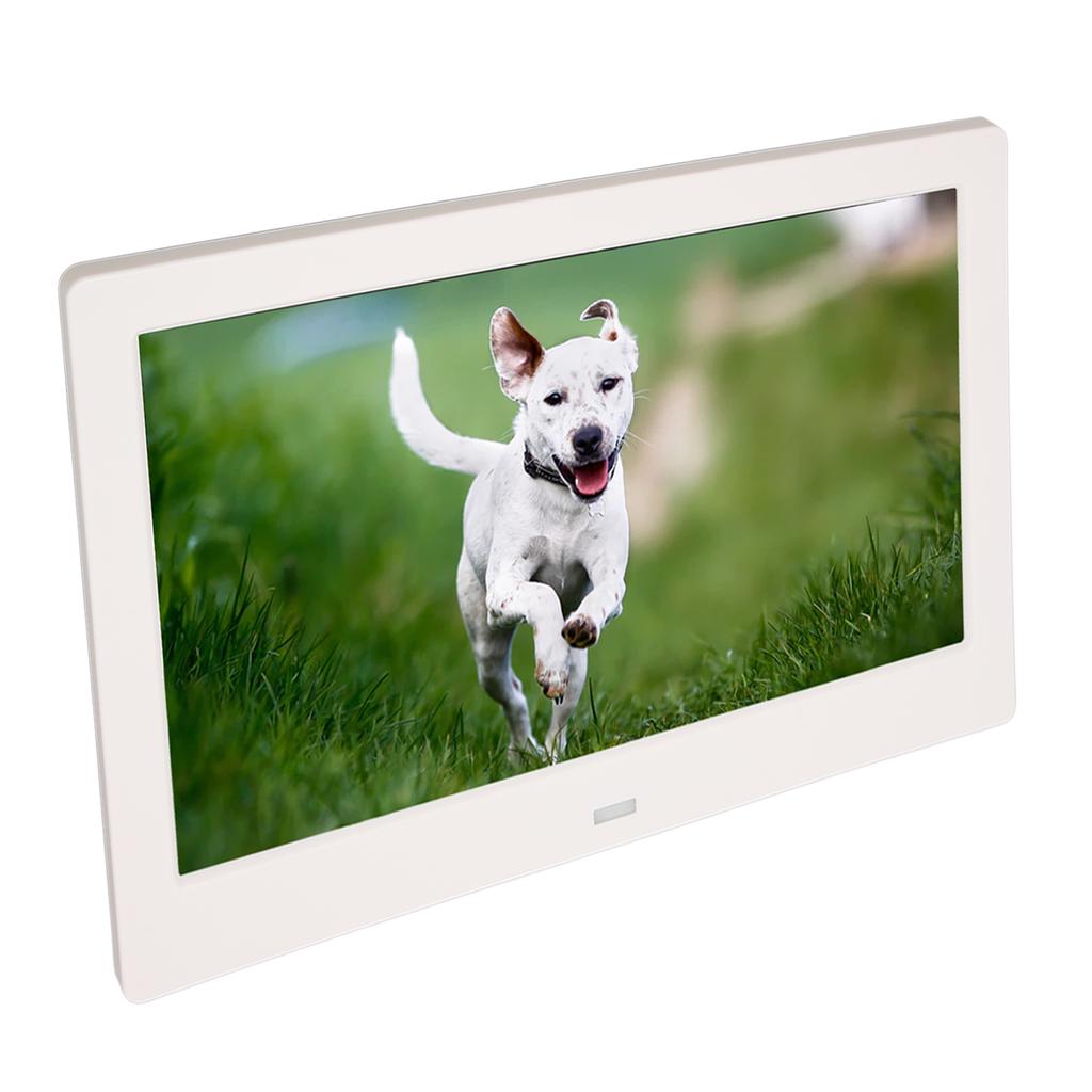 Цифровая фоторамка 10,1 дюйма HD с функцией автоматического поворота, поддержкой видео и музыки, электронная фоторамка с