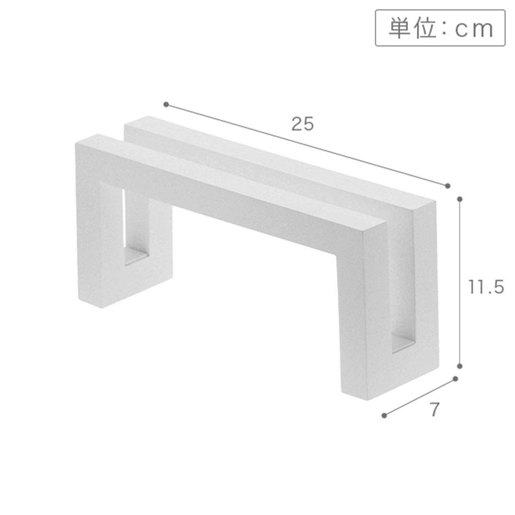 Yamazaki Компактный коврик для ванной из диатомовой земли 3845 Подставка, Tower, Белый,