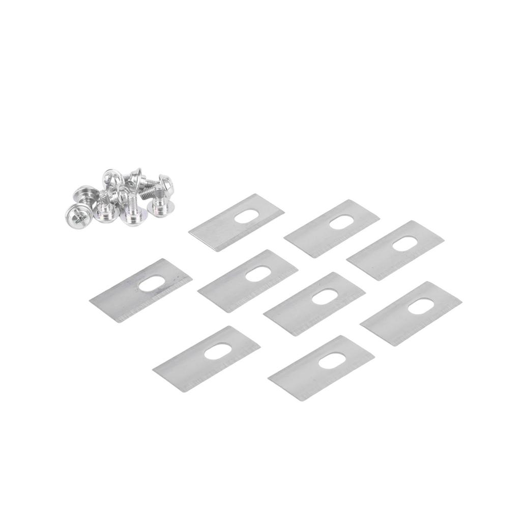 Lawn Mower Blades Stainless Steel Replacement Cutting Blade 7x10.8mm Center Holes Suitable for Dreame Lawnmower Accessories