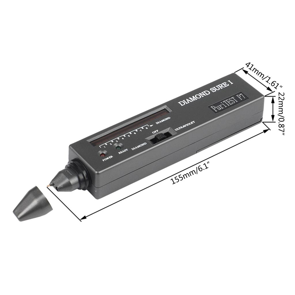 High Accuracy Diamond GemTester Pen Portable GemstoneSelector LED Indicator Accurate Reliable Jewelry UV Light Test Tool