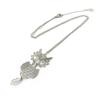 [N8181] - Silver 'Owls' Designer Necklace