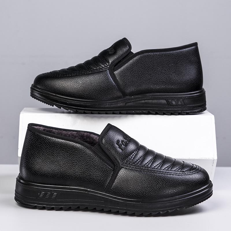 Men's Casual Cotton Shoes for Men Winter Warm Loafers Not Slip Men Shoes Light Business Shoes Men Zapatos De Hombre