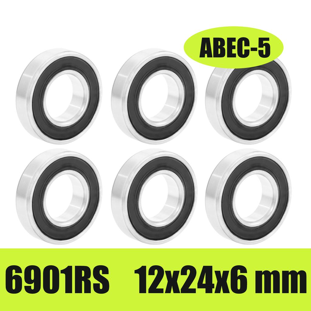 6PCS Bicycle Hub Ball Bearing 6802 6803 6804 6805 6900 6001 6901 6902 6903 ABEC-5 Repair Parts for MTB Road Bike Chrome Steel