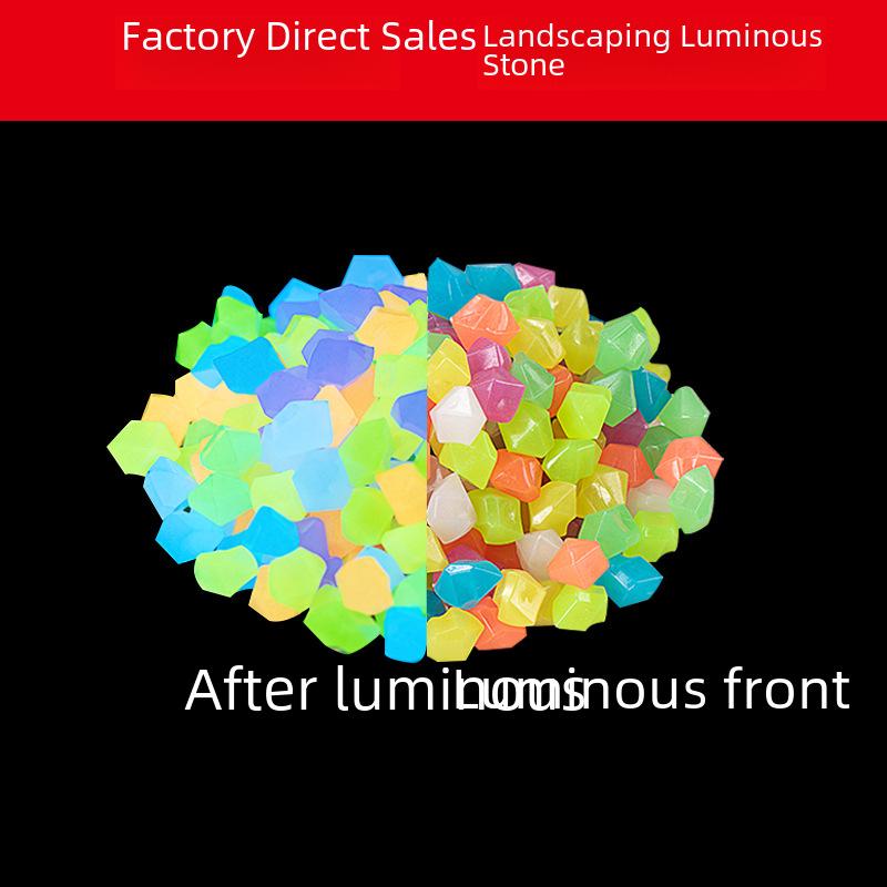 Artificial Luminous Rhomboid Stone for Fish Tank and Garden Decor