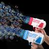 1 Set Bubble Machine Gun, 32 Holes Bubble Gun with Lights, Outdoor Summer Beach Kids Bubble Toys Birthday Wedding Party Fun Gift for Girl Boy