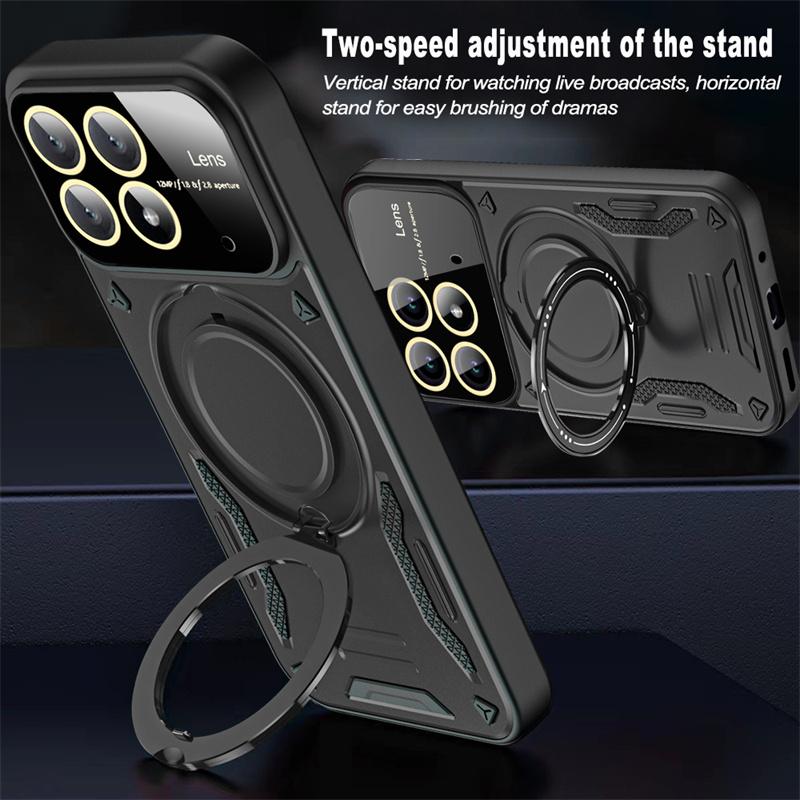 Для Poco X6 Pro 5G чехол магнитное кольцо бронированные чехлы для телефонов Poko Little X6 X 6 Pro X6pro Pocox6pro защита камеры задняя крышка