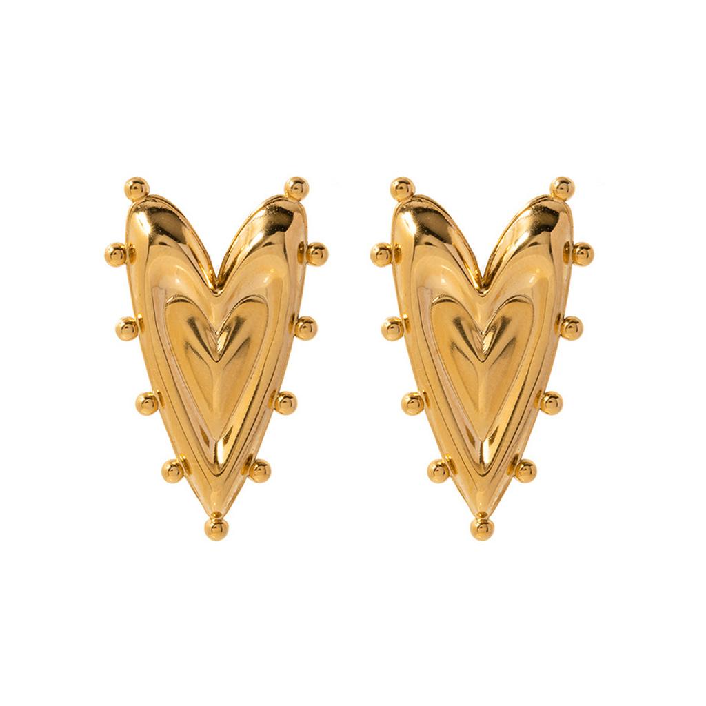Ретро Геометрические Женские Серьги в Форме Сердца с Неправильным Дизайном в Форме Сердца, Свадебные Украшения, Подарочные Аксессуары.