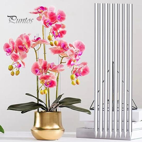 16 шт., прочные многоразовые палочки для растений, прозрачные акриловые опоры для растений для сада на открытом воздухе