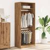 VidaXL Garde-robe chêne artisanal 80x50x200 cm bois d'ingénierie, armoire de rangement, organisateur de garde-robe, armoire, 3307800