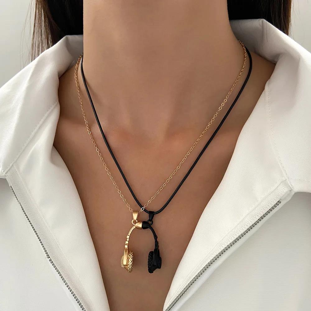 Transparent Fishing Line Necklace for Women Personality Zircon Love Heart-shaped Invisible Clavicle Chain Fashion Jewelry GIfts