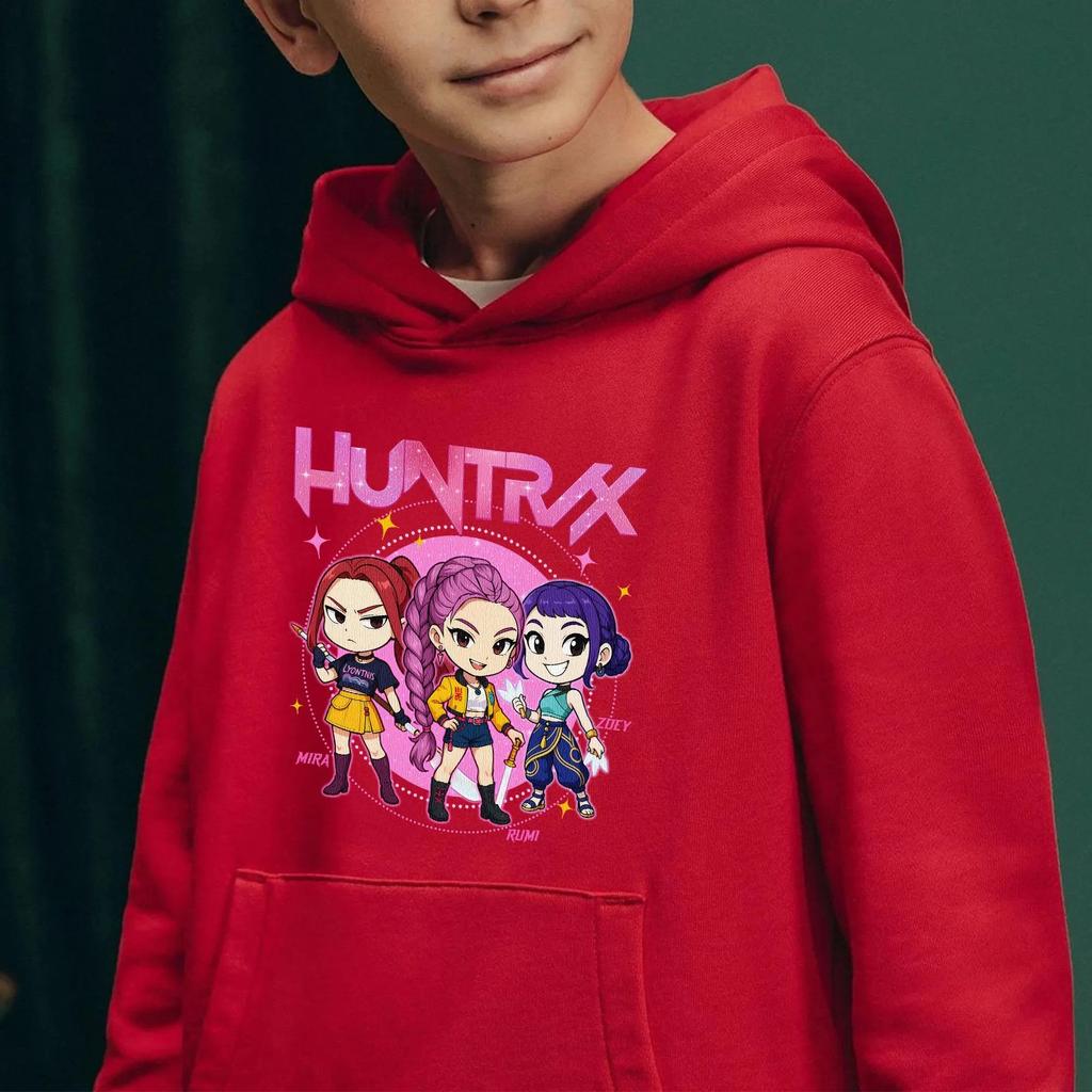 Худи Huntrix Devil Hunter для детей, подарок на детский день рождения, худи на Хэллоуин, Gildan, осенне-зимняя одежда для девочек