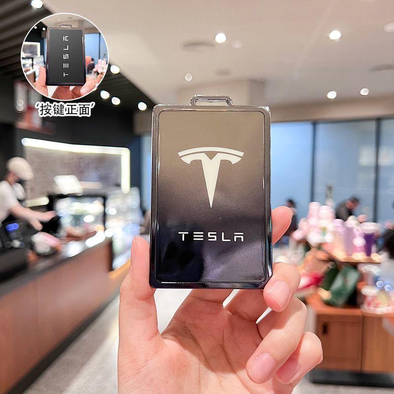 CREKH1 TPU Car Smart Remote Key Case Cover Protector Holder Shell Bag For Tesla Model 3 Model S Model X Model Y Keychain Accessories