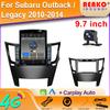 9.7" Vertical Style Tesla Screen Android Car Radio For Subaru Outback 4 BR Legacy 5 LHD 2009-2014 Navigation GPS Multimedia
