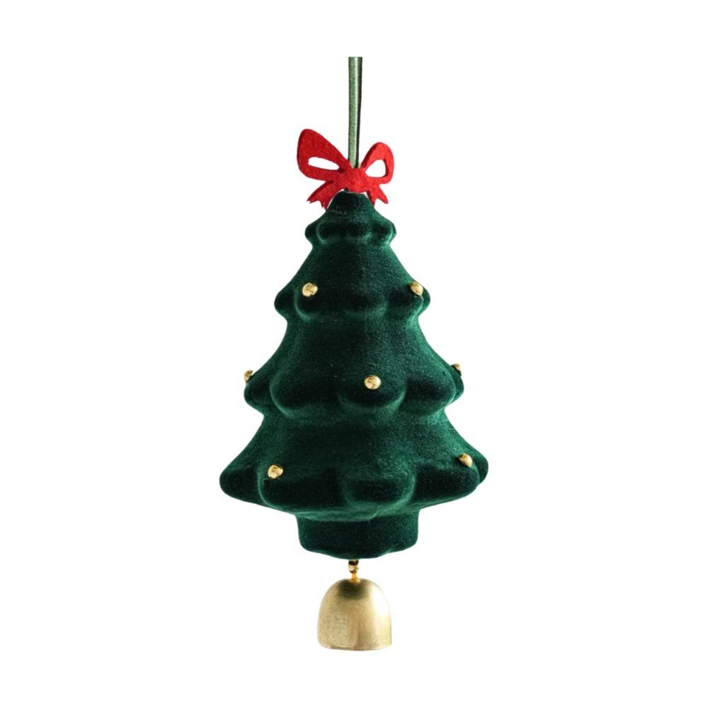 Exquisite Christmas Bell Wreath Flocked Christmas Decoration Bells Christmas Party