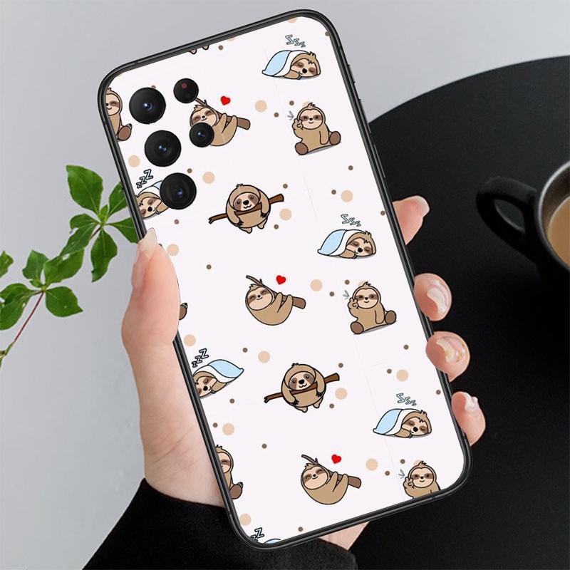 Phone Case For Samsung A17 A55 A16 A56 A35 A15 A53 A54 A33 A34 A25 A05S A52 A52S A07 A26 A06 Sloth