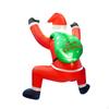 6 футов Рождественский надувной Санта Клаус Наружное украшение со светодиодной подсветкой Гигантский многоцелевой надув для