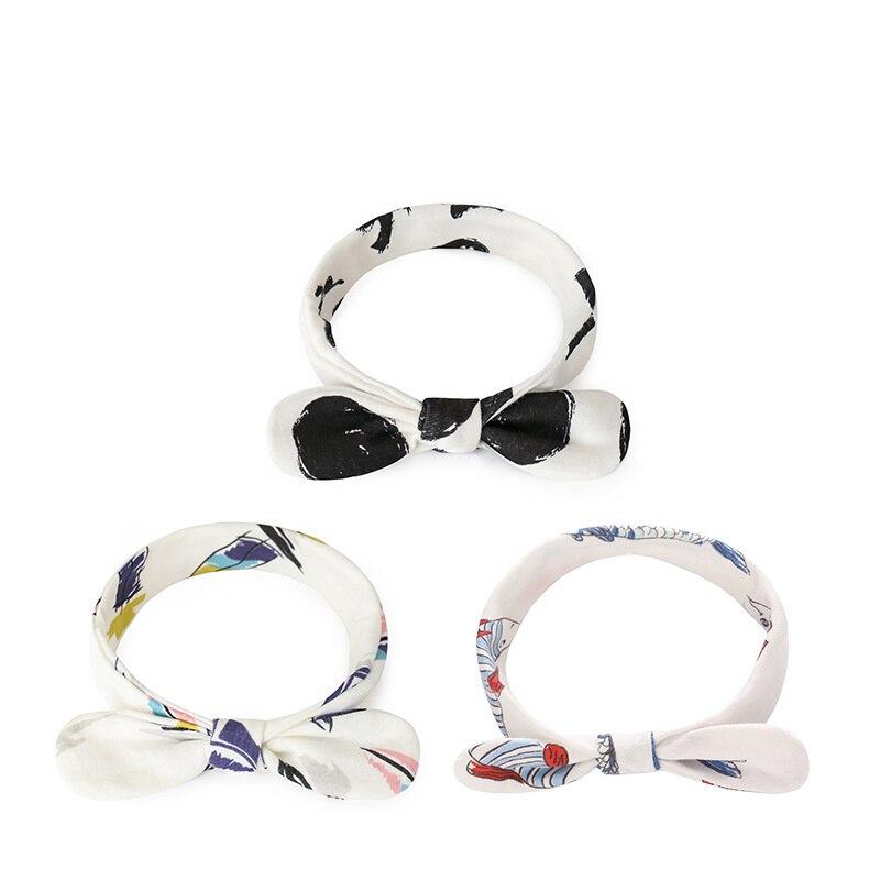 3Pcs Baby Headband Girls Hair Accessories Floral Bowknot Baby Hair Band Cotton Flamingo Infant Headwear Kids Girl Headbands