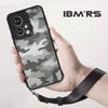 (Comes with Wrist strap)IBMRS for Honor 90 GT Phone Case, Shockproof Military-Grade Protection, Black Camo