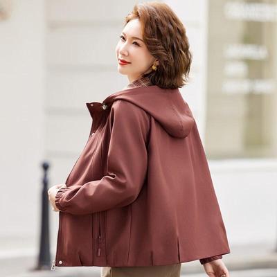 Пастельная осенняя ветровка 2025 года с капюшоном, в стиле пэчворк из клетчатой ткани для женщин